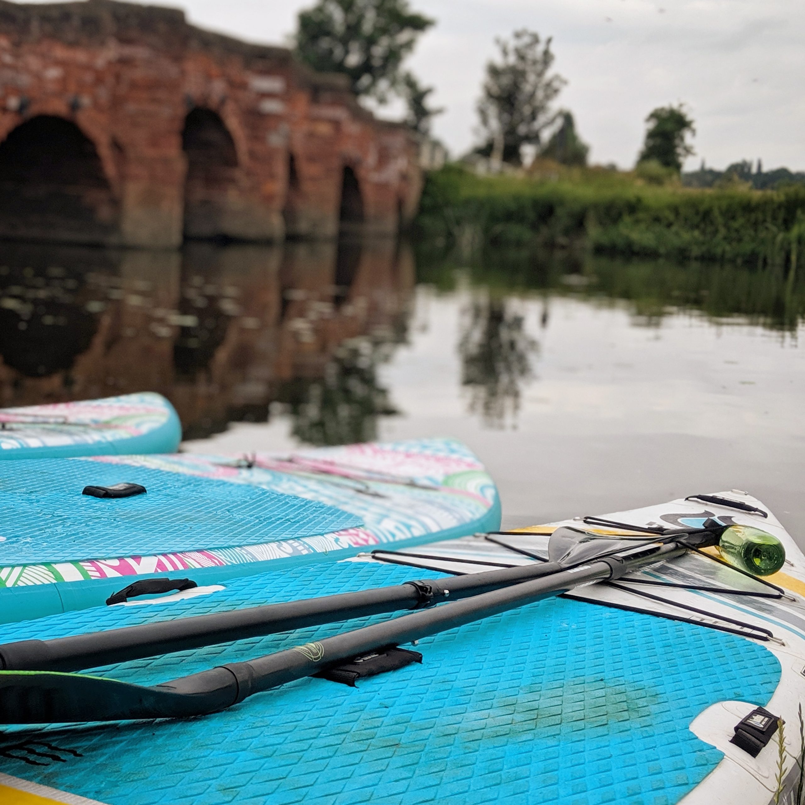 Stand up paddleboarding river adventure for beginners