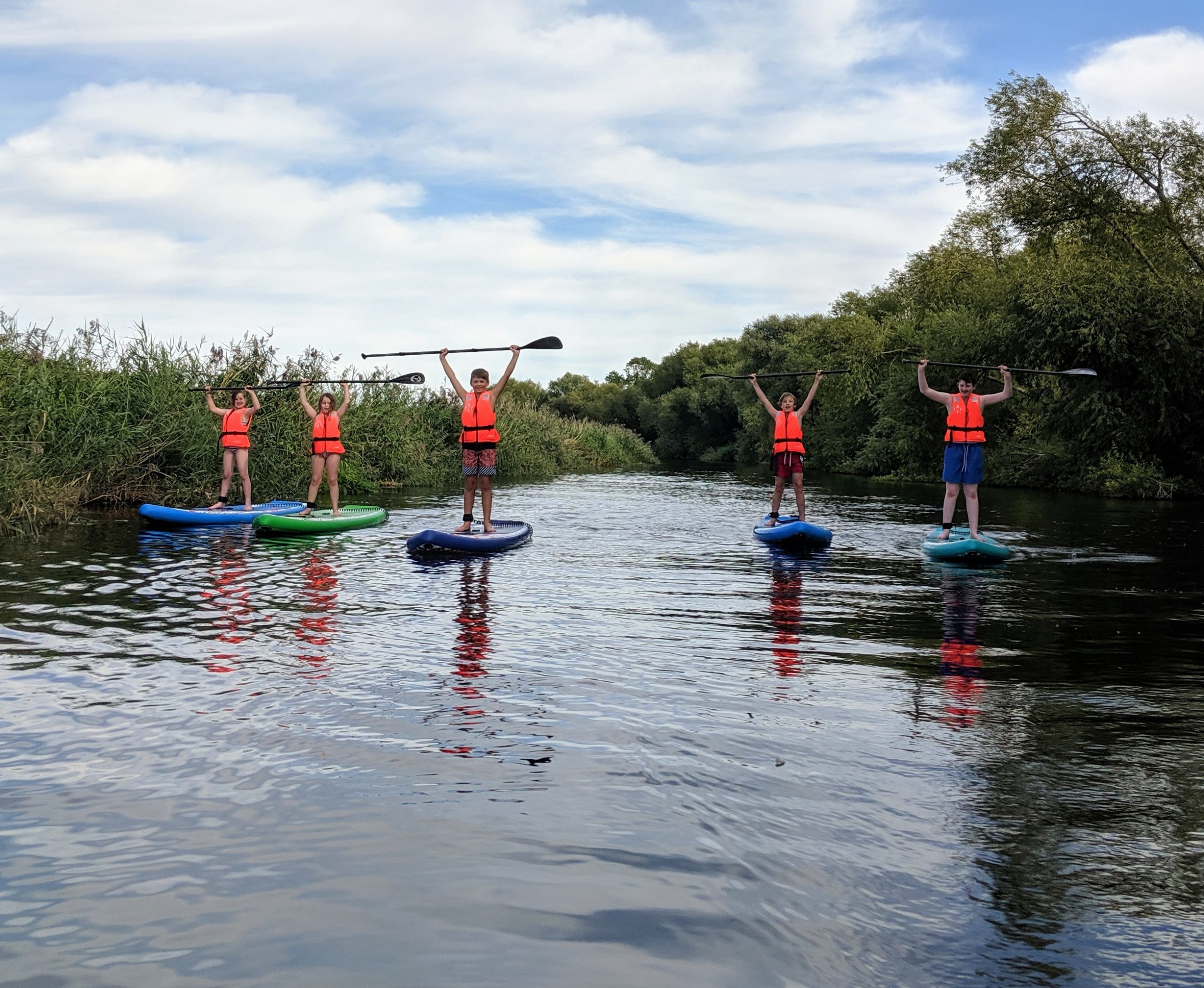 Stand up paddleboarding river adventure for beginners