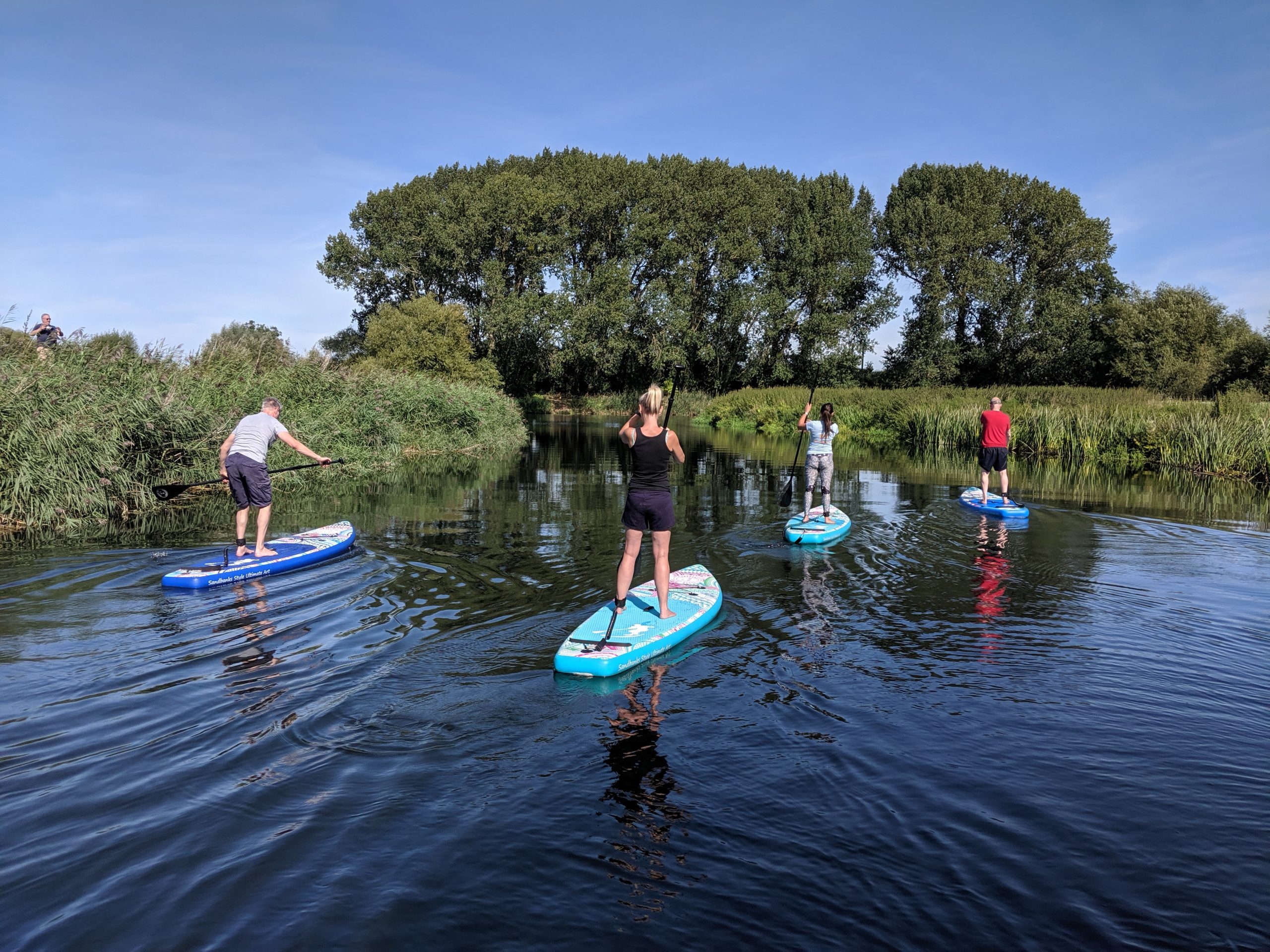 Stand up paddleboarding river adventure for beginners